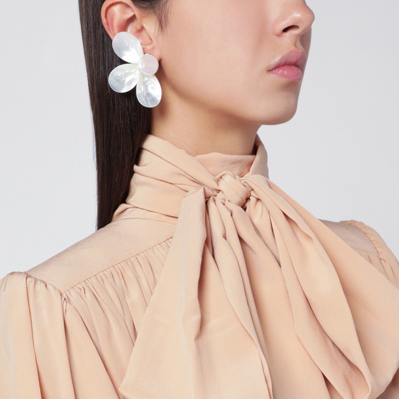 Eliou Fada White Earrings In White