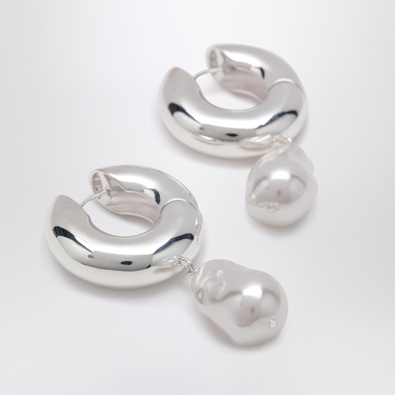 Eliou Pearl Silver Earrings In Silver