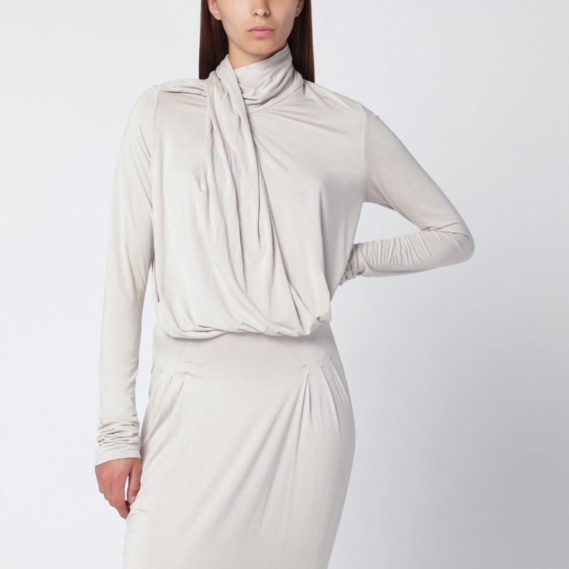 Ivory draped top