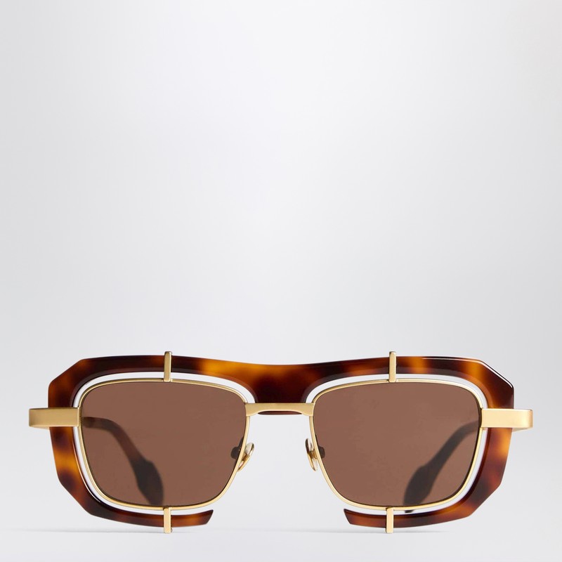 Jw Anderson Geometric Jwa03 Havana Sunglasses In Brown