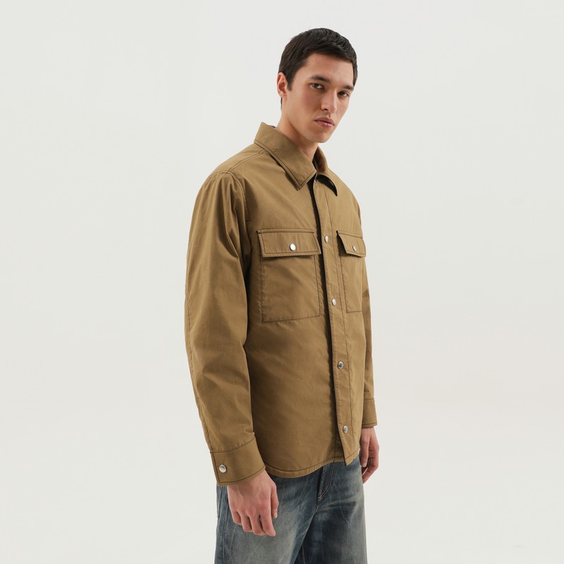 1989 Studio Boss Ergonomic Minimalist Green Slippers With Rubber Sole In Brown