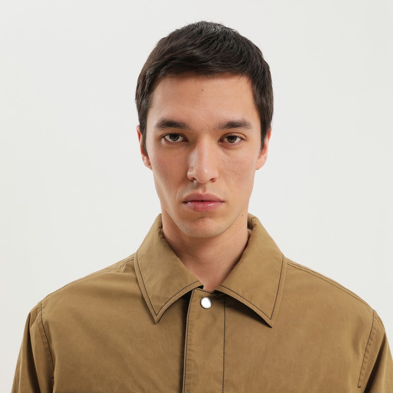 1989 Studio Boss Ergonomic Minimalist Green Slippers With Rubber Sole In Brown