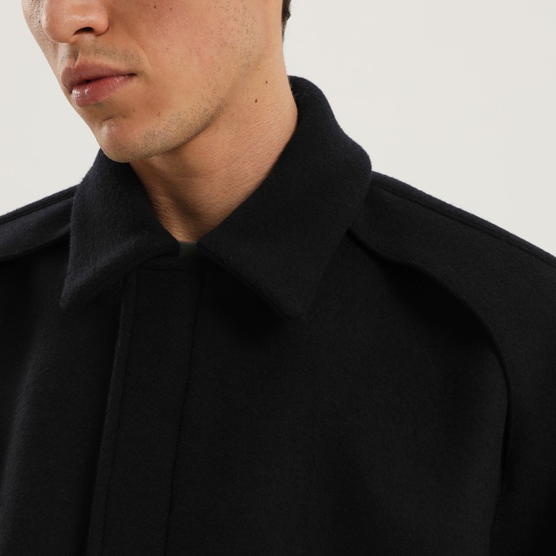 1989 Studio Wool Bomber With Embroidered Back And Pockets In Blue