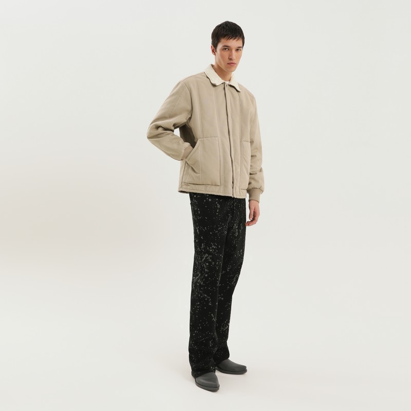 1989 Studio Beige Padded Canvas Jacket In Neutral