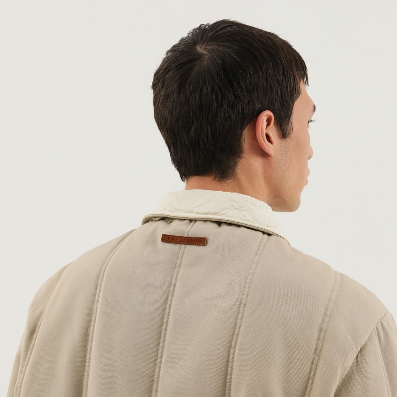 1989 Studio Beige Padded Canvas Jacket In Neutral