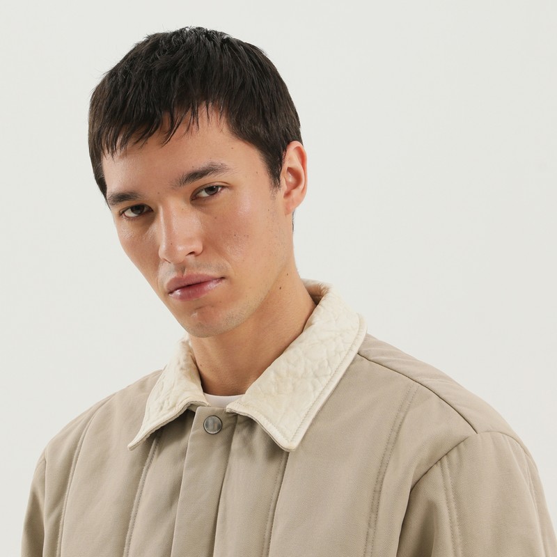 1989 Studio Beige Padded Canvas Jacket In Neutral