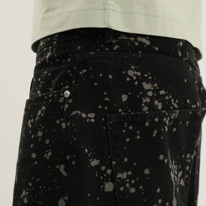 1989 Studio Pantaloni Rhodesian Spot In Denim In Black