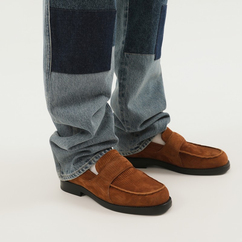 1989 Studio Malin Denim Pants With Patches In Blue