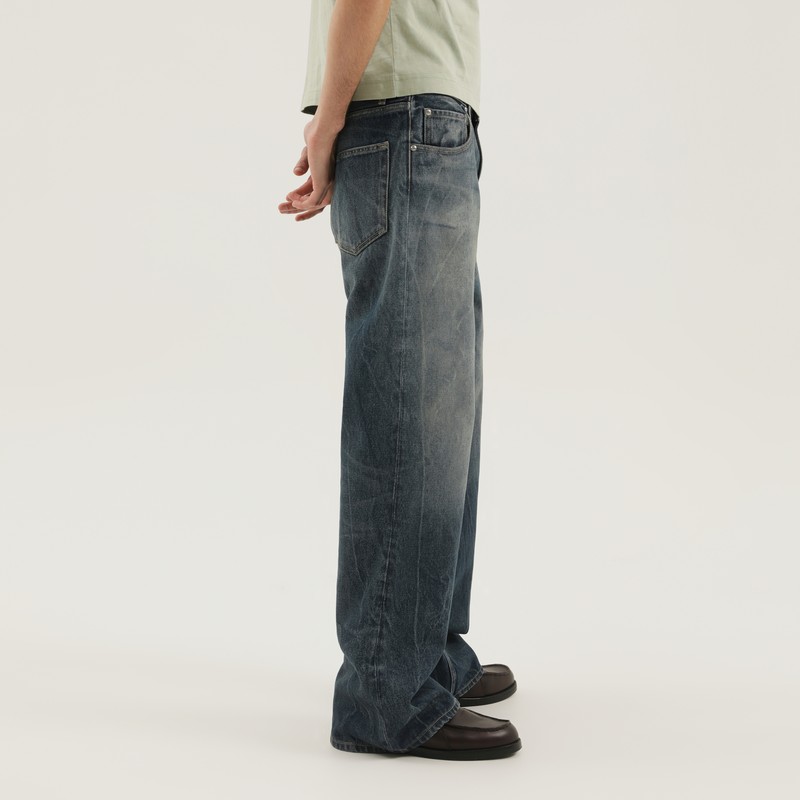 1989 Studio Whiskering-effect Jeans In Blue