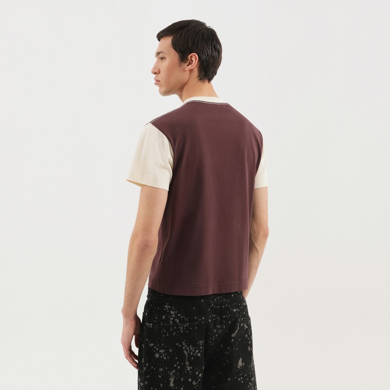 1989 Studio Round-neck Short-sleeve T-shirt In Burgundy