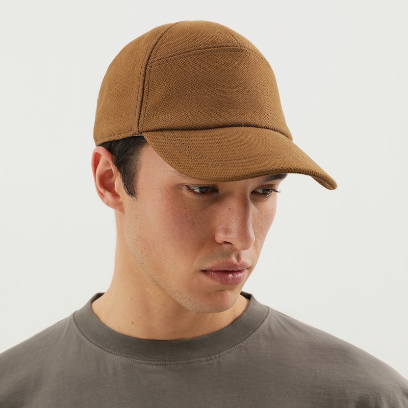 1989 Studio Panelled Curved Brim Cap In Brown