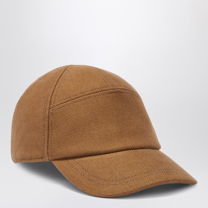 1989 Studio Panelled Curved Brim Cap In Brown