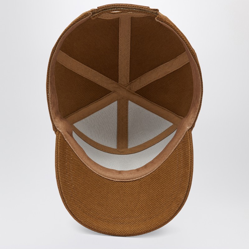 1989 Studio Panelled Curved Brim Cap In Brown