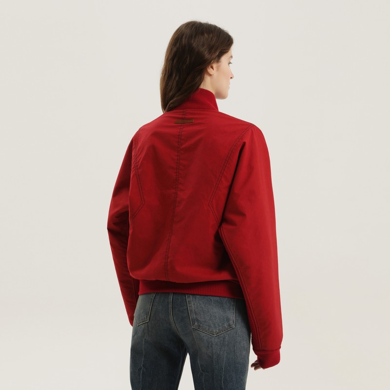 1989 Studio Red And Black Reversible Jacket In Red