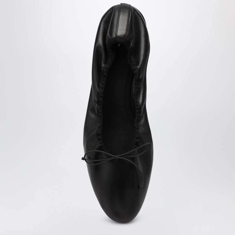 The Row Awar Leather Ballet Flats In Black