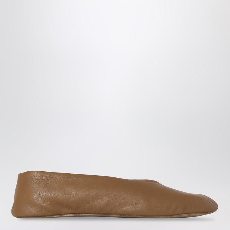 Brown Stella leather mule