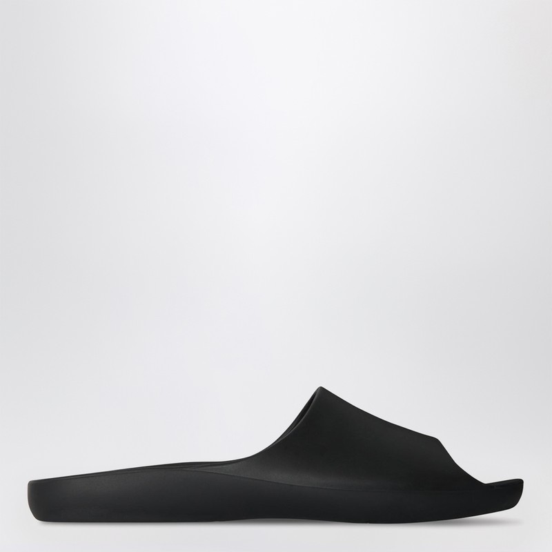 The Row Black Ama Rubber Slide Sandal