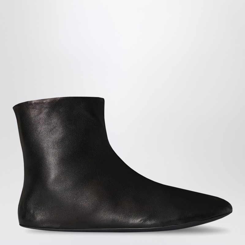 Stella ankle boots black in leather and shearling