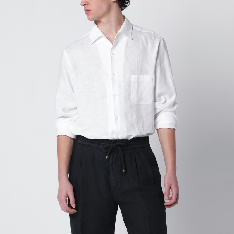 White linen shirt