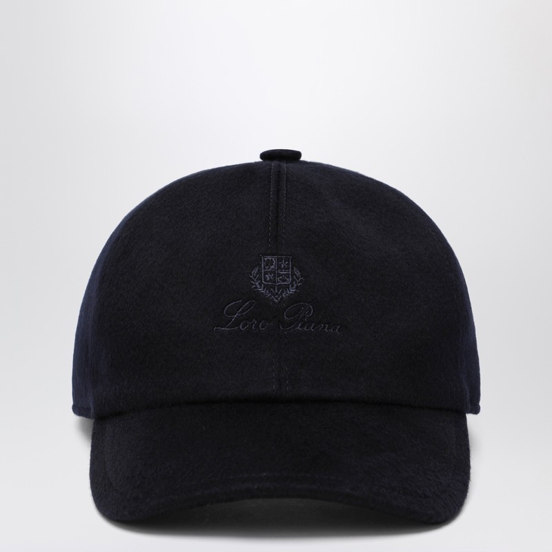Navy blue cashmere beanie
