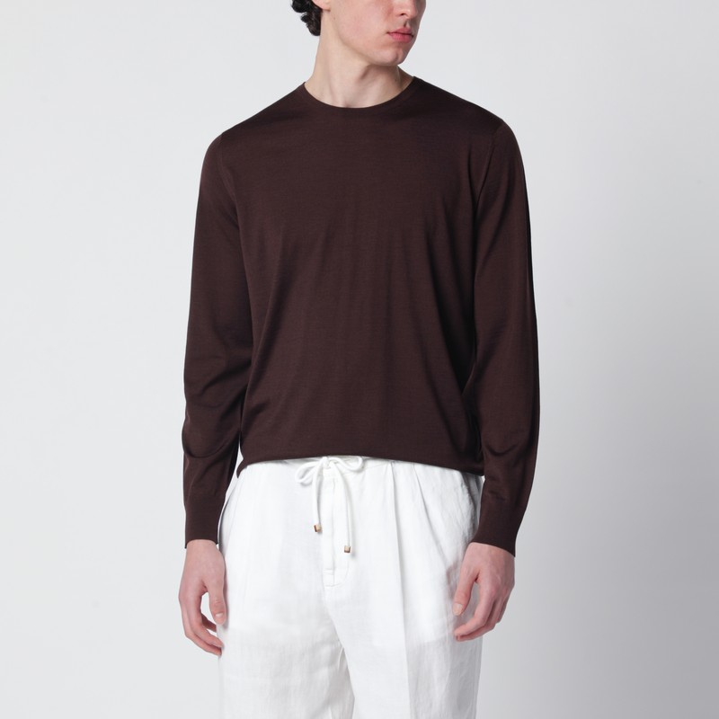 Brown wool sweater