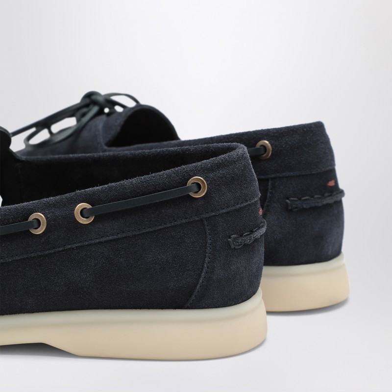 Loro Piana Mocassini Sea-sail Walk Blue Men In Blue