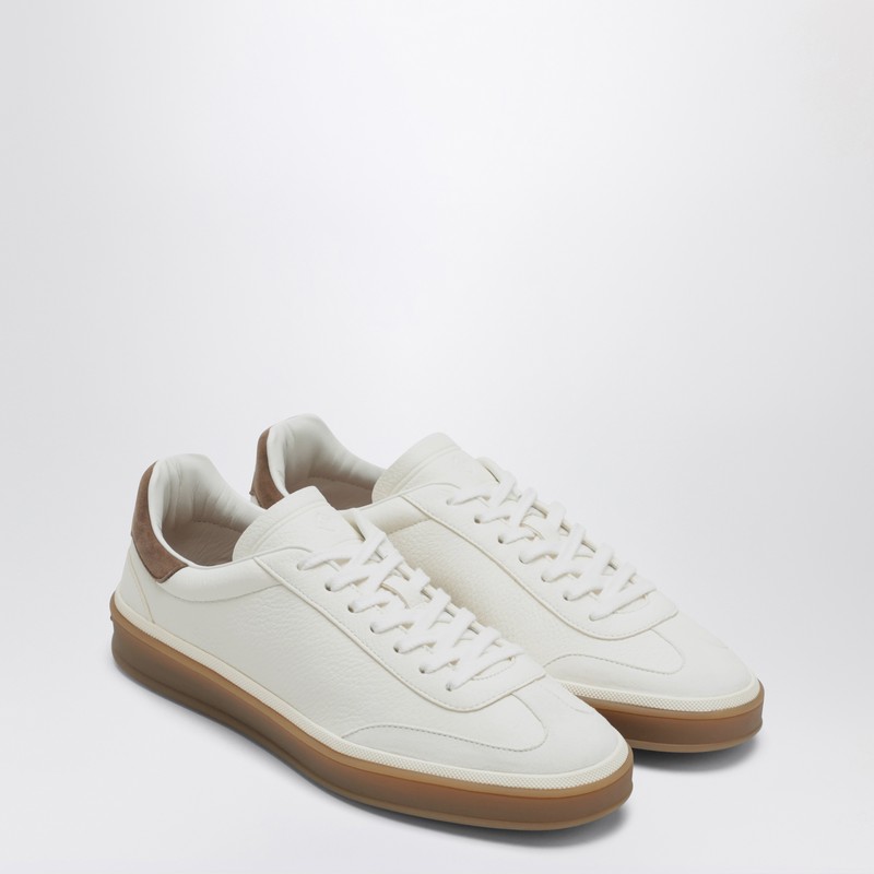 Loro Piana Sneakers Tennis Walk White In White
