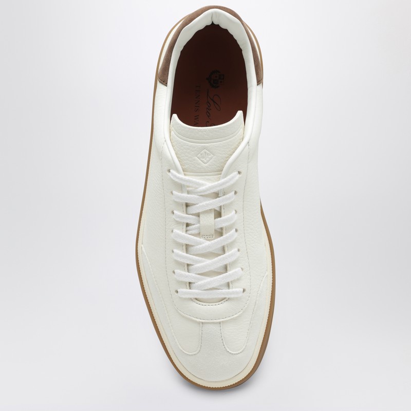 Loro Piana Sneakers Tennis Walk White In White