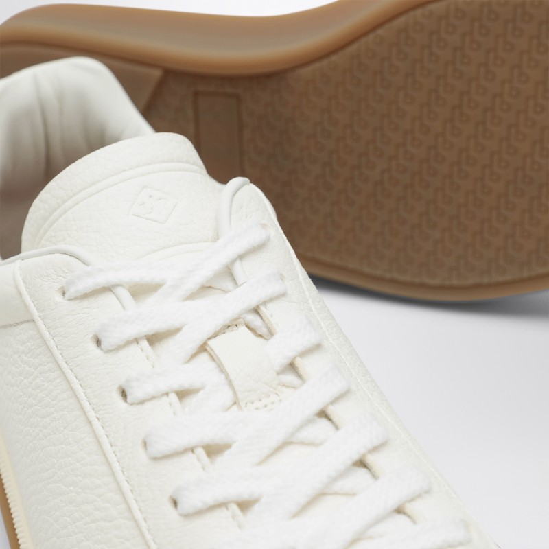 Loro Piana Sneakers Tennis Walk White In White