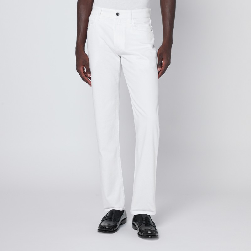 White cotton trousers