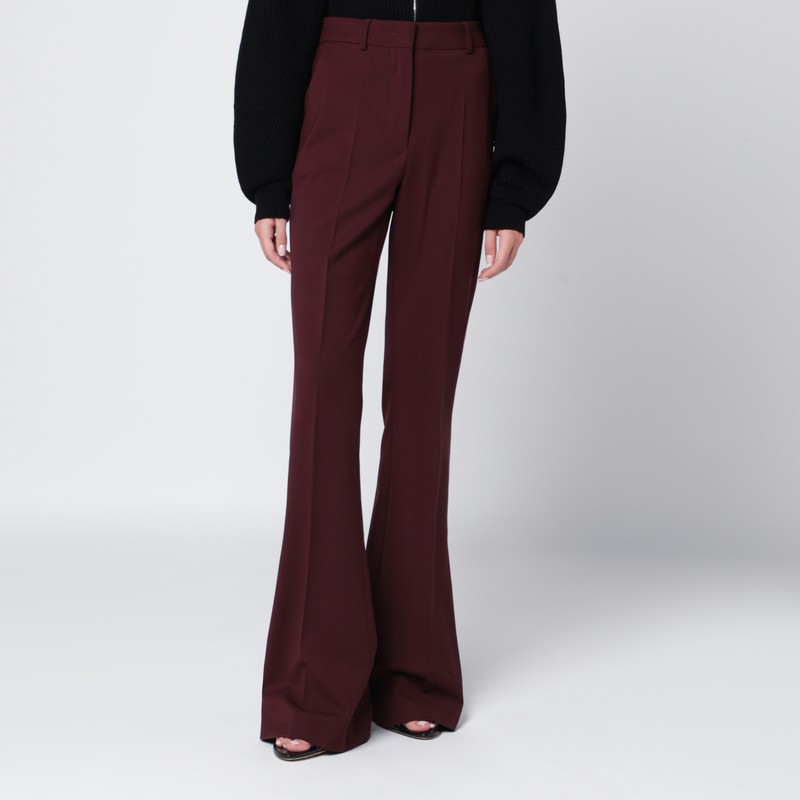 Bordeaux wool trousers