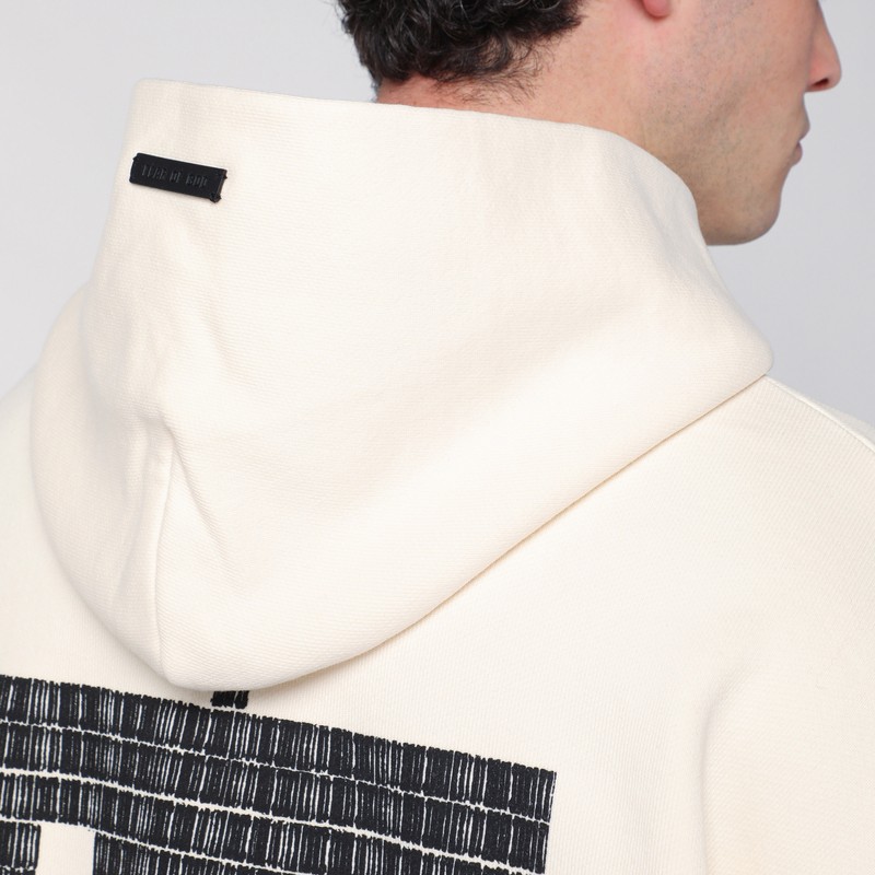 Fear Of God Long-sleeve Cotton Hoodie In White