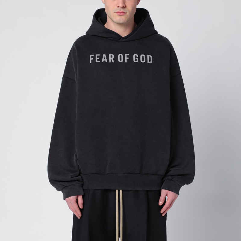 Black logo hoodie