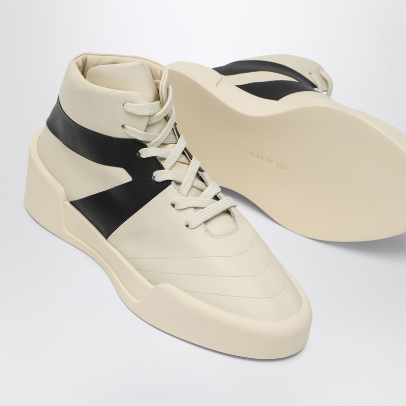 Fear Of God Basketball Leather High-top Sneakers In White
