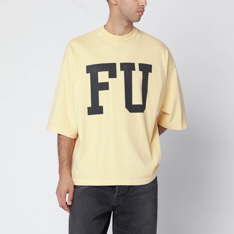 Yellow oversized FU T-shirt