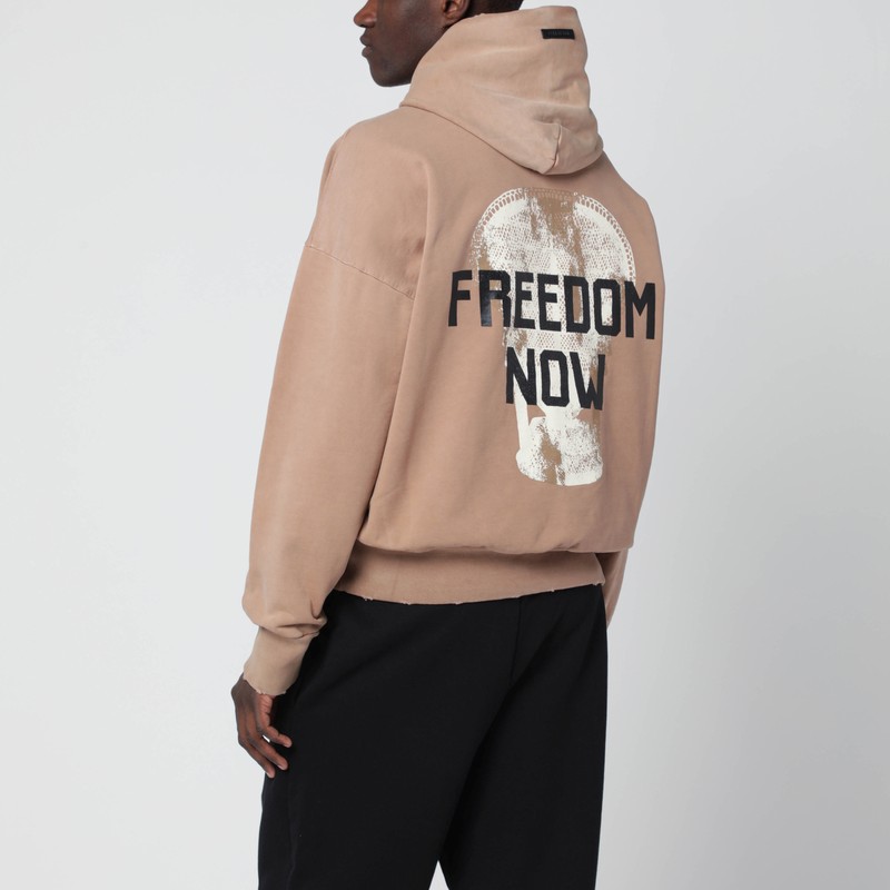 Fear Of God Sand-colored Revolution! Hoodie In Brown