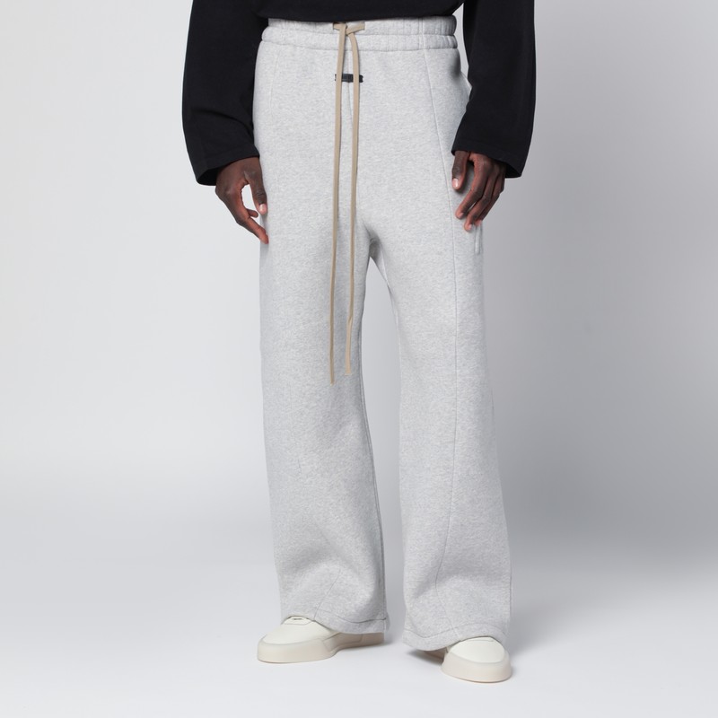 Melange grey jogging trousers