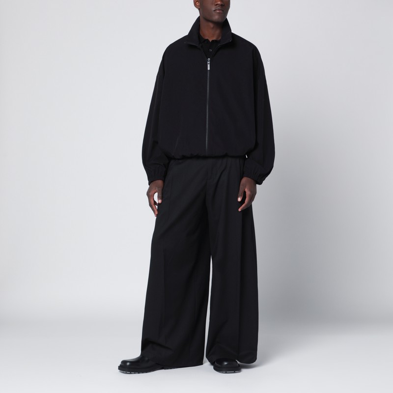 Fear Of God Black Nylon Track Jacket In Black