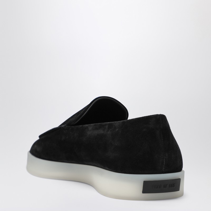 Fear Of God Suede Loafers With Rubber Sole And Round Toe In Black