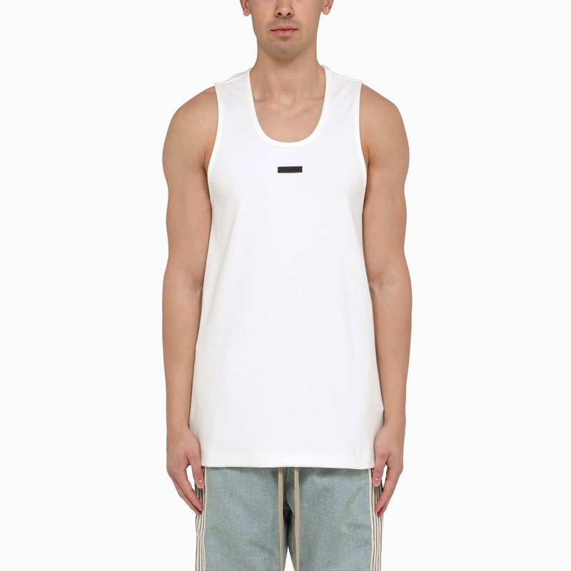 Fear of god weißes tank-top aus baumwolle