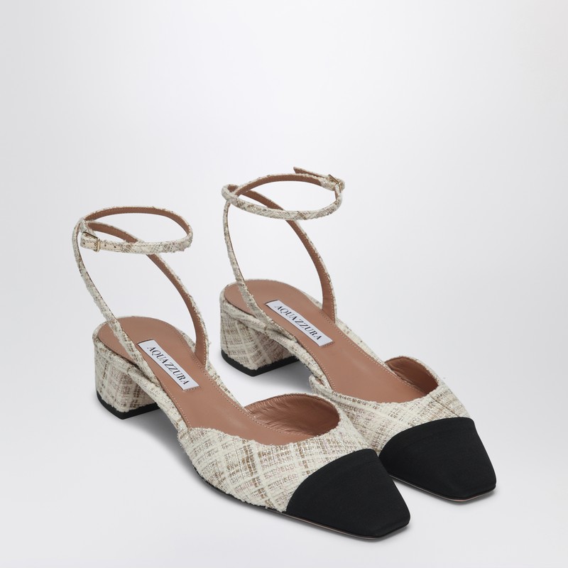 Aquazzura French Flirt 35 Squared-toe Pumps In White