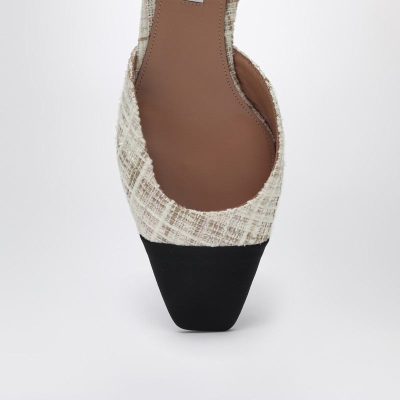 Aquazzura French Flirt 35 Squared-toe Pumps In White