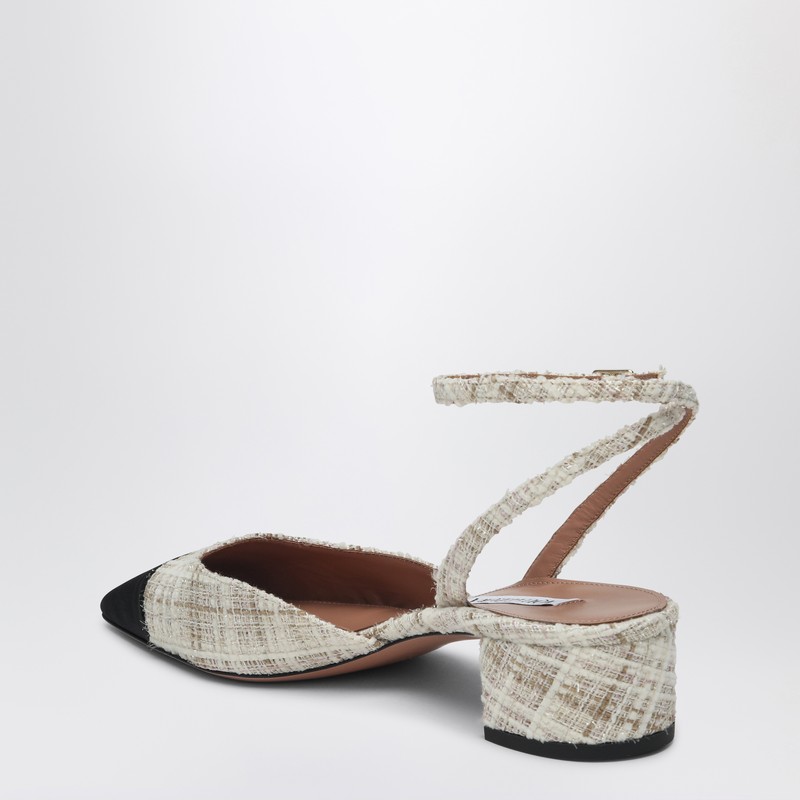 Aquazzura French Flirt 35 Squared-toe Pumps In White
