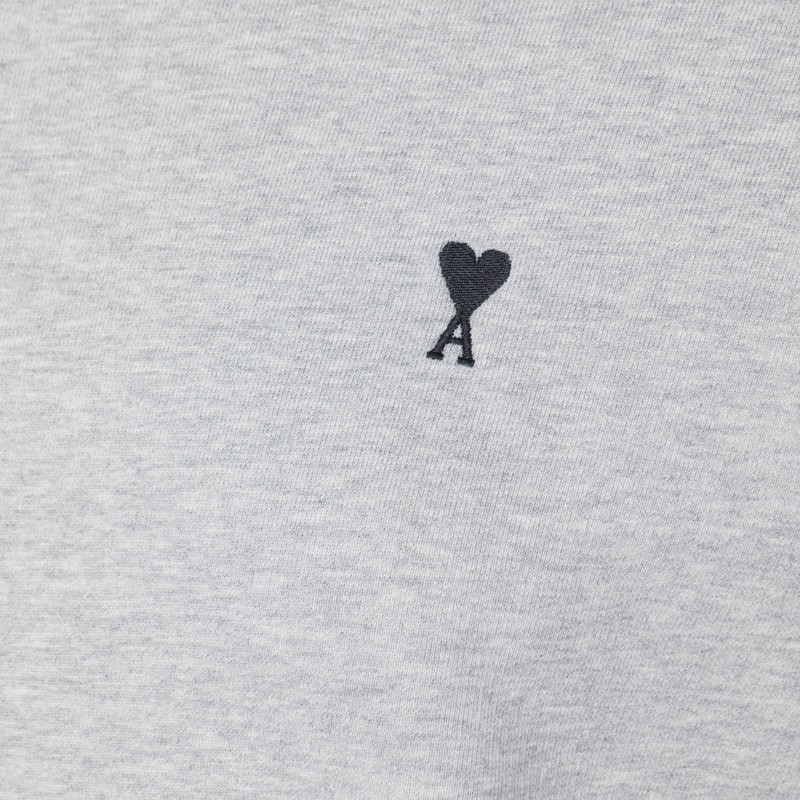 Ami Alexandre Mattiussi Grey Ami De Coeur Sweatshirt In Gray