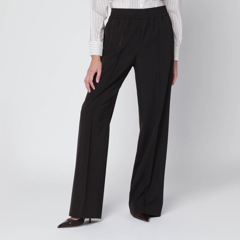 Brown wool trousers