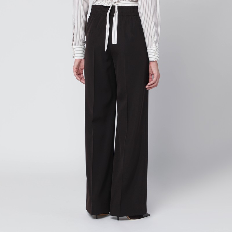 Dolce & Gabbana Brown Wool Trousers In Brown