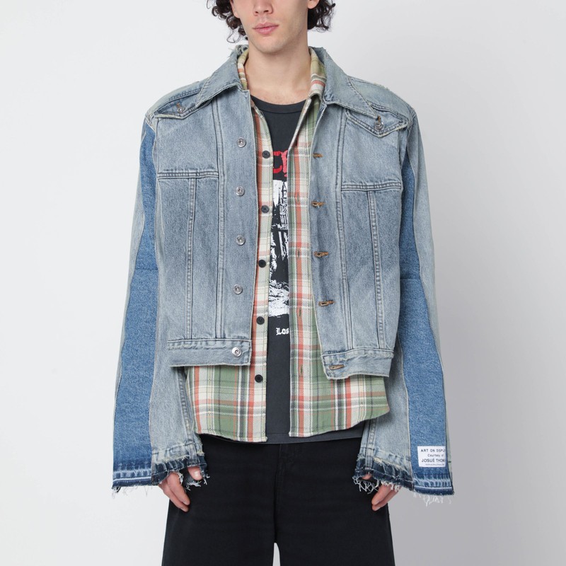 Indigo-blue denim jacket