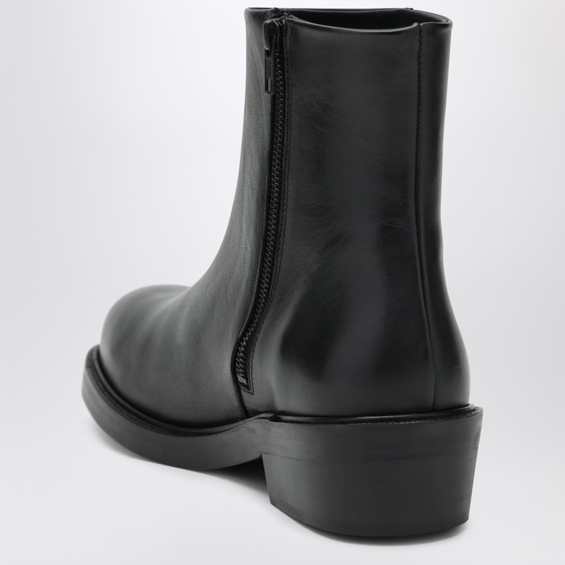 Séfr Black Letaro Ankle Boots In Leather In Black