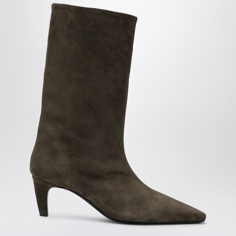 Cave boots in cocoa suede leather