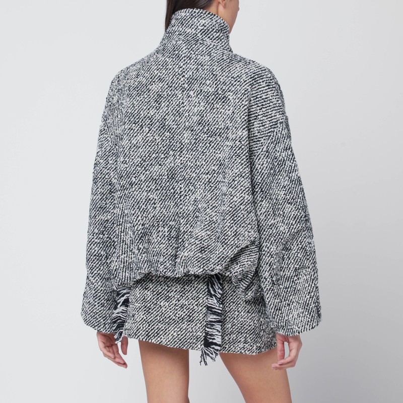 Durazzi Milano High-neck Bomber Jacket In Black